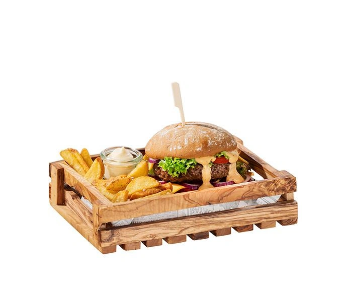 Bufetová debnička Olive, z olivového dreva, 25x18x6 cm | APS 1017