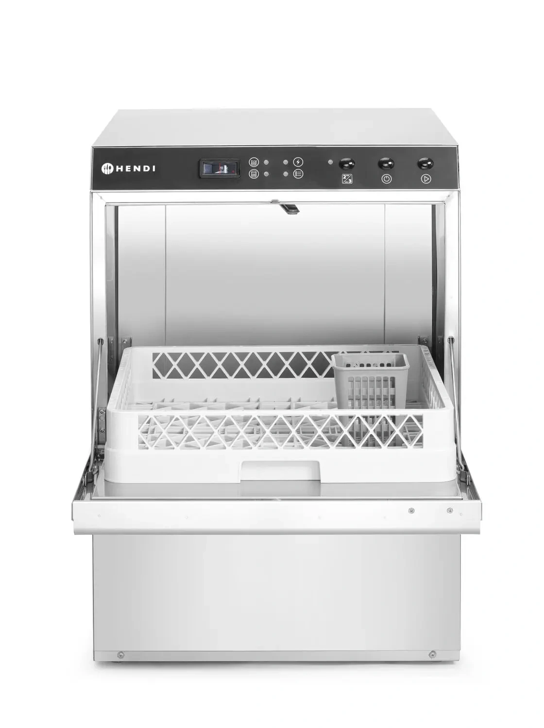 Gastronomická umývačka riadu Doppio s dávkovačom detergentu a odtokovým čerpadlom, 230/400 V | HENDI 237366