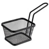 Košík na servírovanie SNACKHOLDER, čierna farba, 10x8.5x6.5 cm | APS 40626