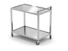 Čašnícky vozík z nehrdzavejúcej ocele s 2 policami HENDI 816691