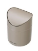Stolový odpadkový kôš s výklopným vekom, 1,2 l, béžový, priemer 12 x V 16,5 cm | HENDI 440797