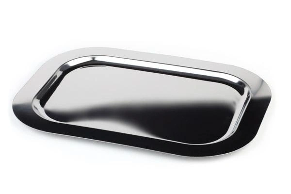 Podnos FINESSE, s hladkým okrajom, z nehrdzavejúcej ocele, 30x24x1.5 cm | APS 1314