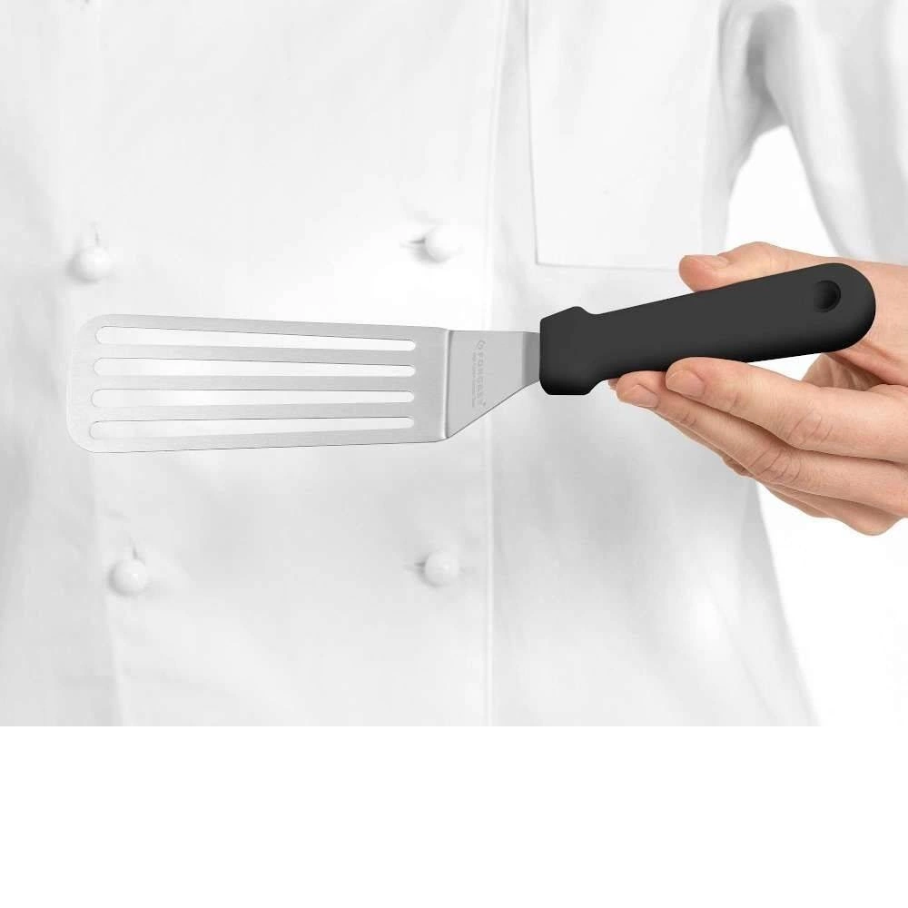 Perforovaná obracačka na smaženie, nerezová oceľ, 27 cm | FORGAST FG11228