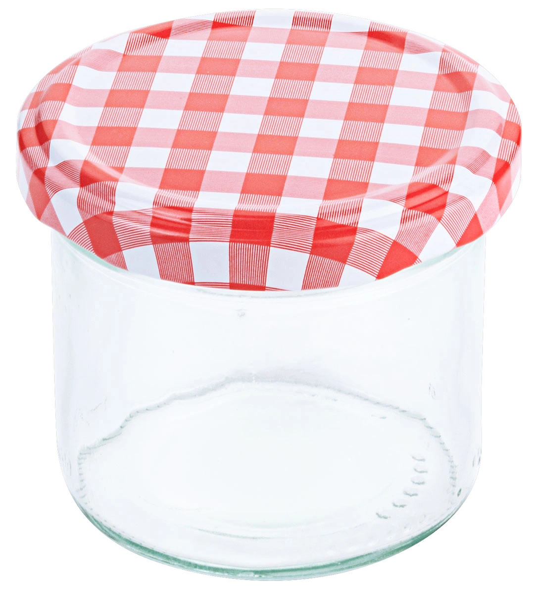 Sklenené poháre s viečkom 120 ml, sada 12 kusov, výška 5,5 cm | CONTACTO 2705/120