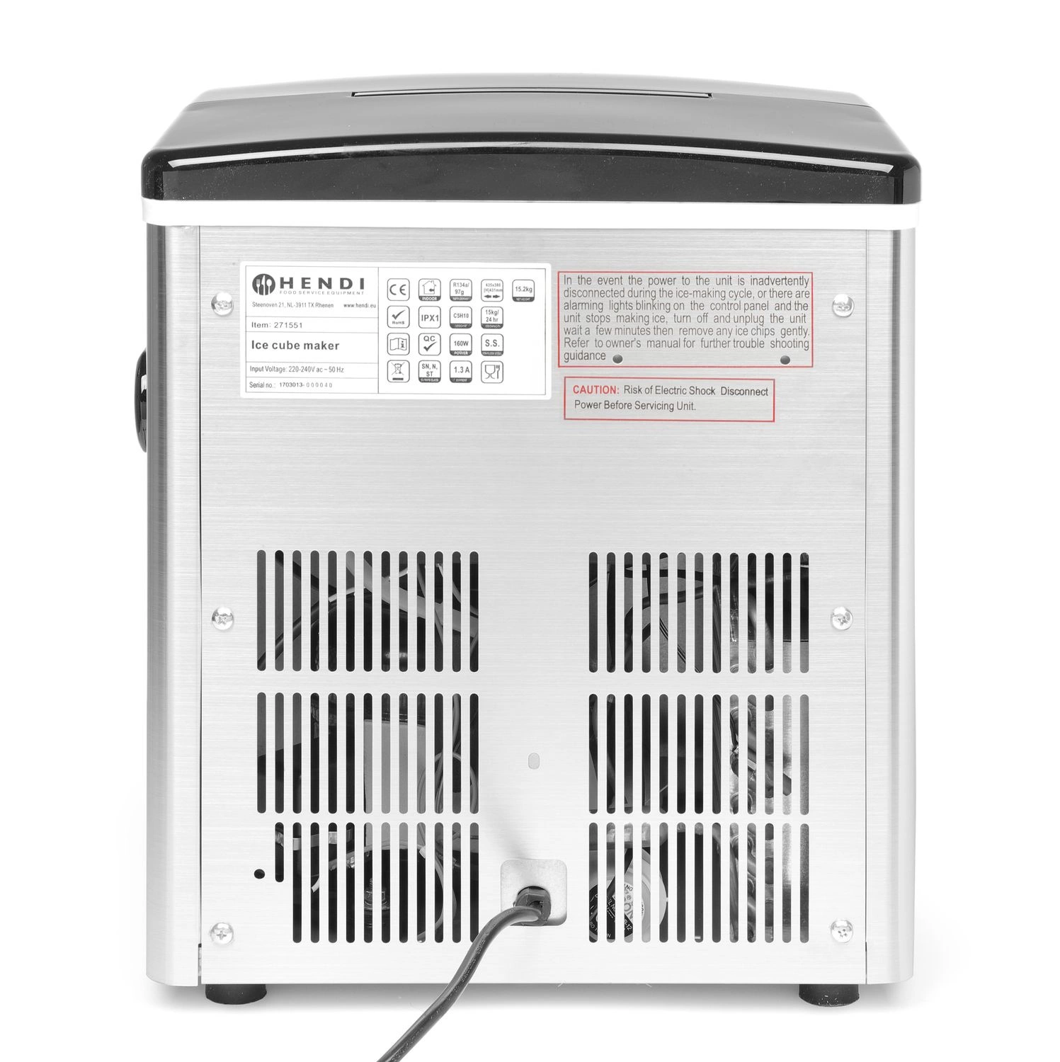 Kostkovač na ľad Kitchen Line 15, 15 kg/24h, 4,5 l | ARKTIC 271551
