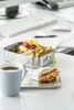 Pojemník na obed LUNCHBUDDY, nehrdzavejúca oceľ, 20,5 × 14,5 × 6,5 cm, 1,1 l | APS 66901