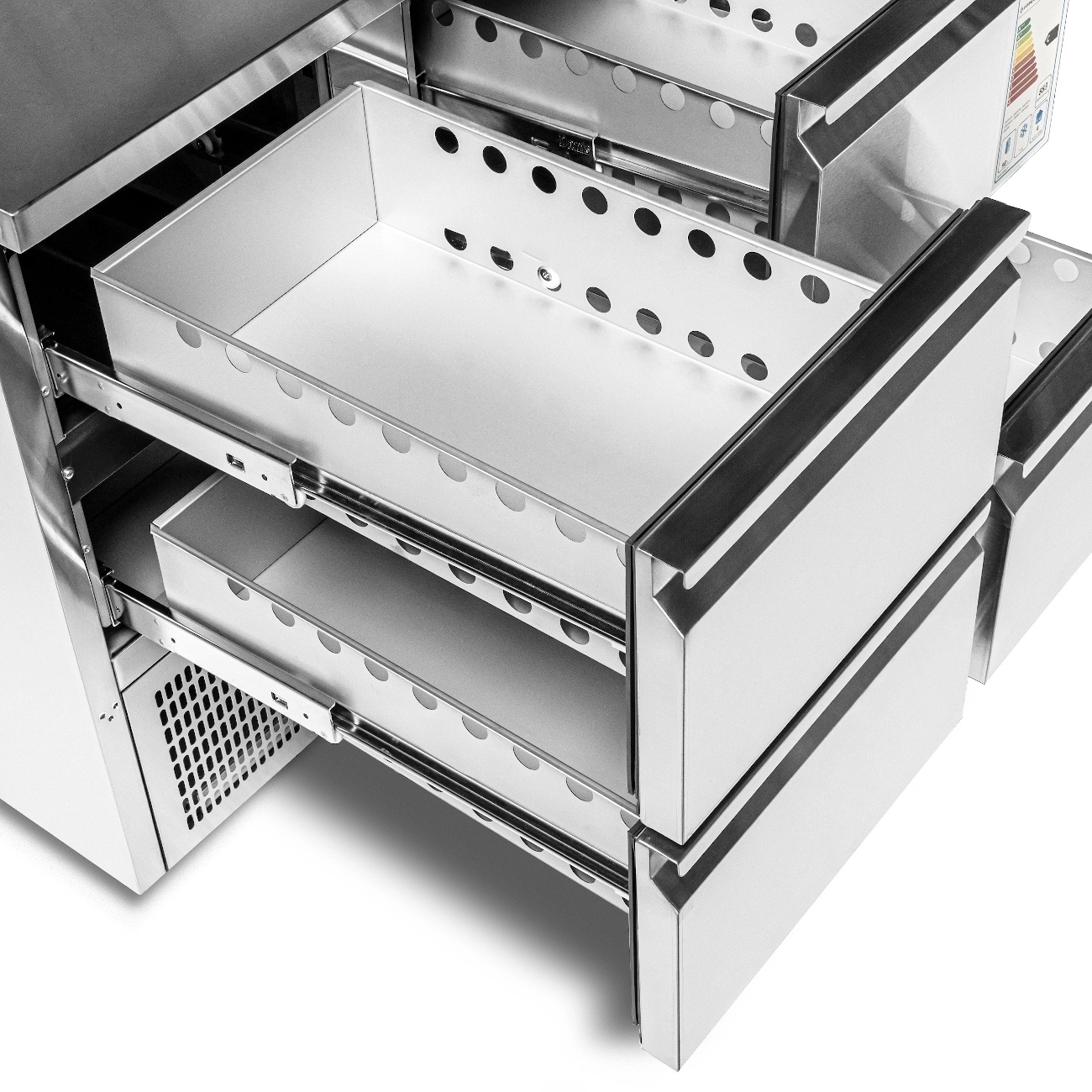 Chladiaci stôl 4 zásuvky, 257 l, so spodným agregátom | FORGAST FG07004