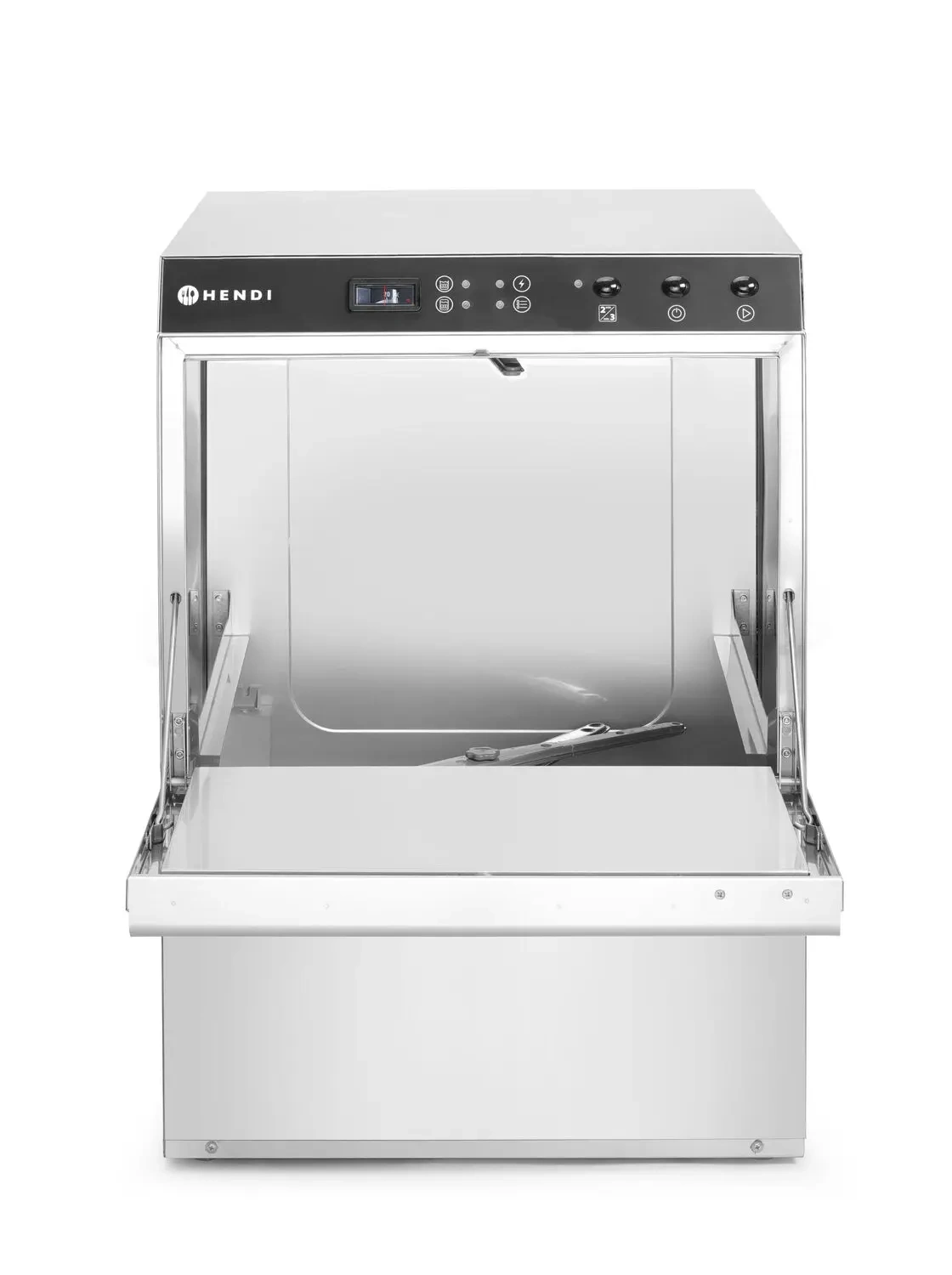Gastronomická umývačka riadu Doppio s dávkovačom detergentu a odtokovým čerpadlom, 230/400 V | HENDI 237366