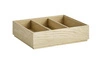Vložka do drevenej krabice GN 1/2, 2 kusy, 24x10.5x6 cm, hnedá | APS 14022