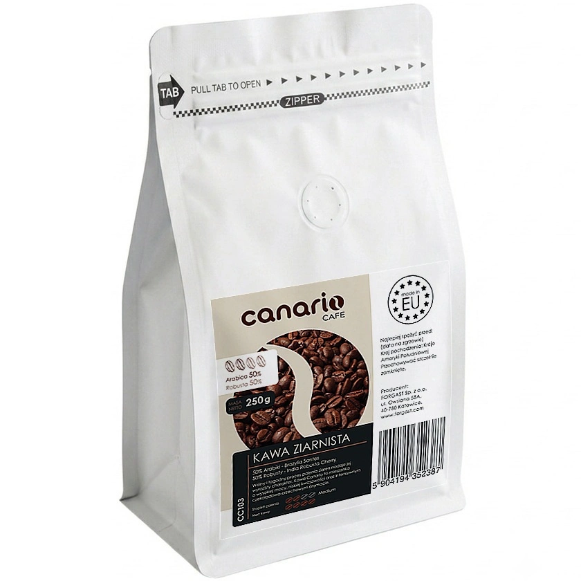Kávové zrná Canario Espresso 50/50 250 g | Canario Cafe CC103