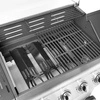 Záhradný plynový gril so skrinkou a bočným horákom, počet horákov 4+1, 17,4 kW | FORGAST FG09108