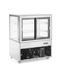 Chladiaca vitrína 2-polícová 300 l, nerezová oceľ, LED, 0-6°C | ARKTIC 233337