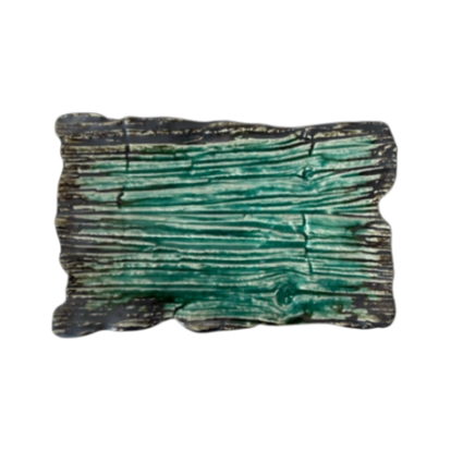 Obdĺžnikový plytký tanier Moku smaragd 30 x 18 cm | KERA CERAMIKA 16.2.SMARAGD