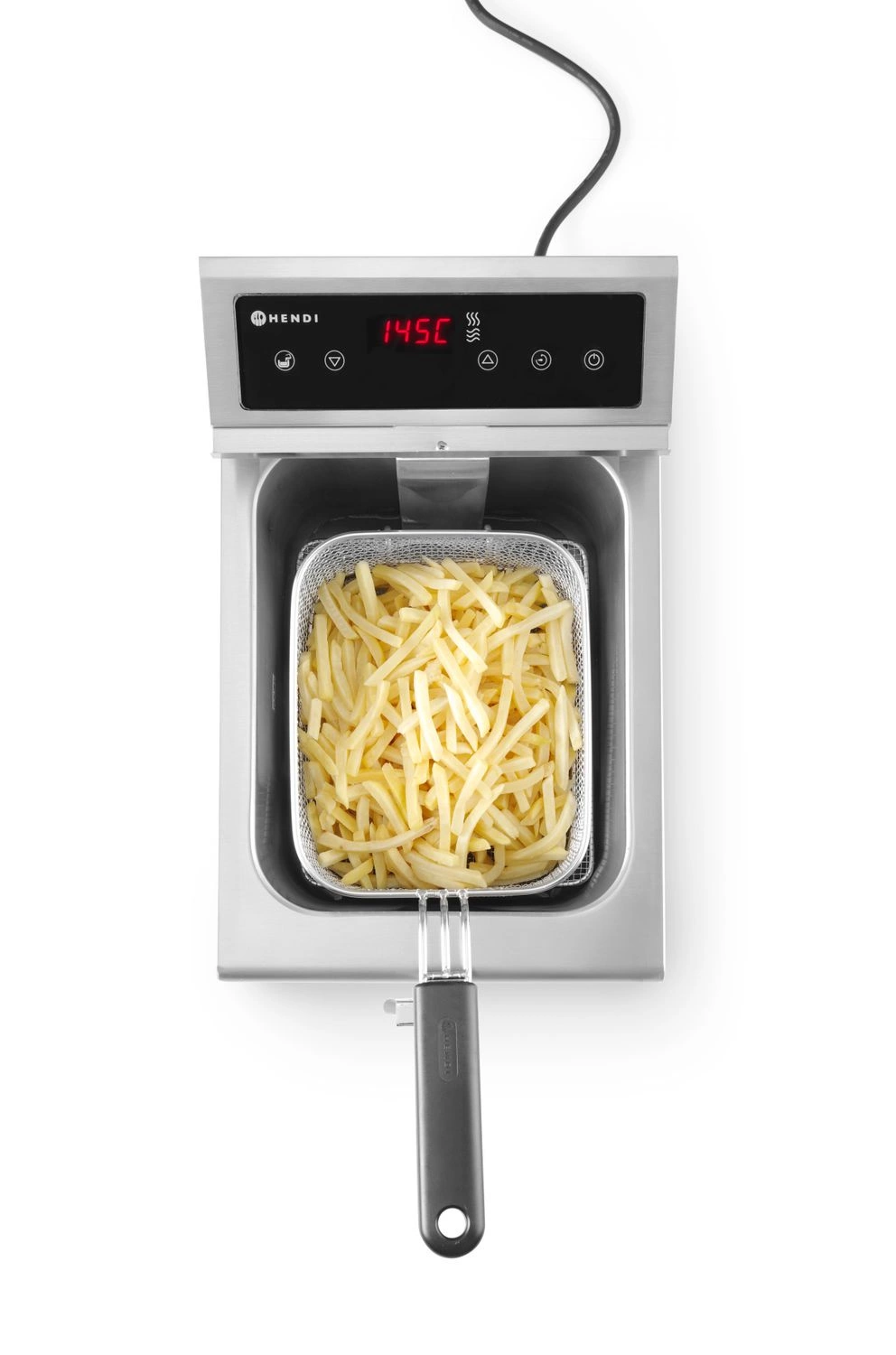 Indukčná fritéza Kitchen Line 8 l, 3,5 kW, 230 V, 1-komorová | HENDI 215012