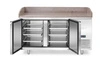 Chladiaci stôl na pizzu 2-dverový, 250 l, 151x80x87.5 cm | ARKTIC 220245