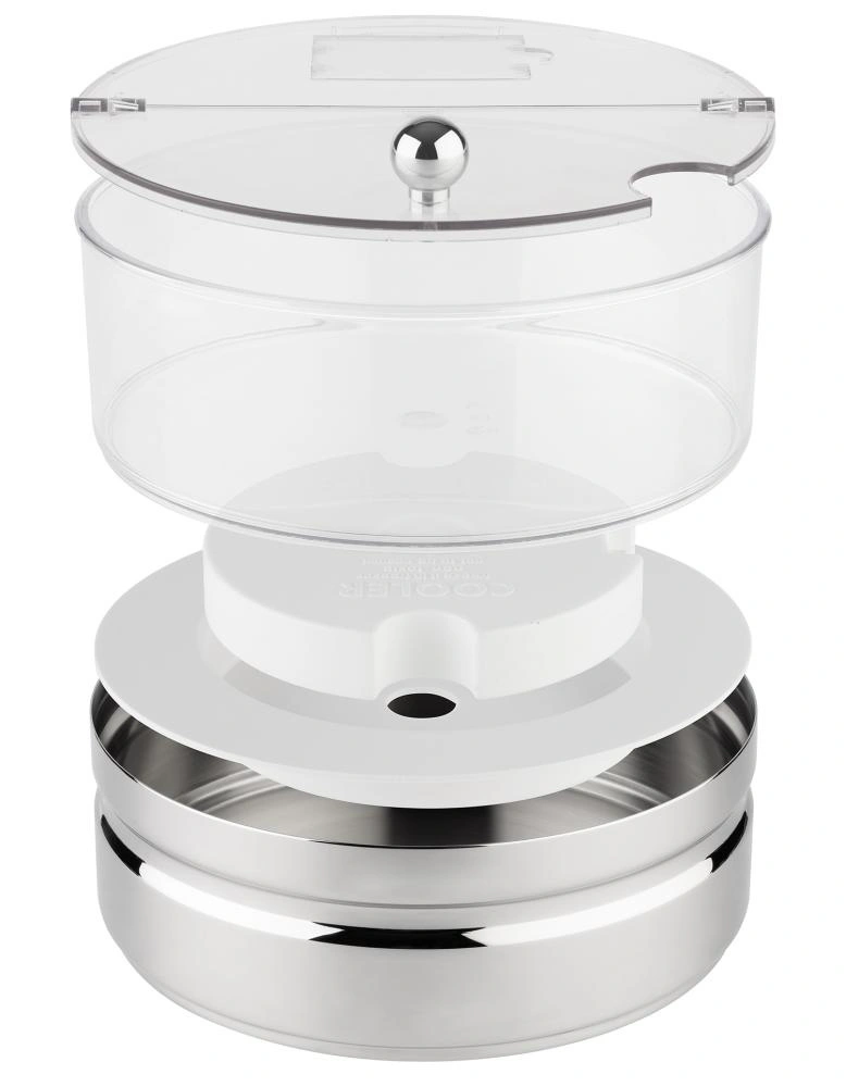 Chladiaca miska s oceľovým podstavcom Maxi TOP FRESH s vložkou a pokrievkou, 22x18 cm | APS 11849_APS