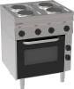 Elektrický sporák 4-horákový s elektrickou rúrou, 8+2,5 kW, 400 V | TECNOINOX 116008