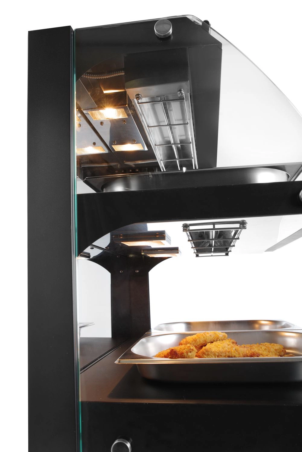 Dvojúrovňová vyhrievaná vitrína, 97 l, 0.56 kW | HENDI 233962