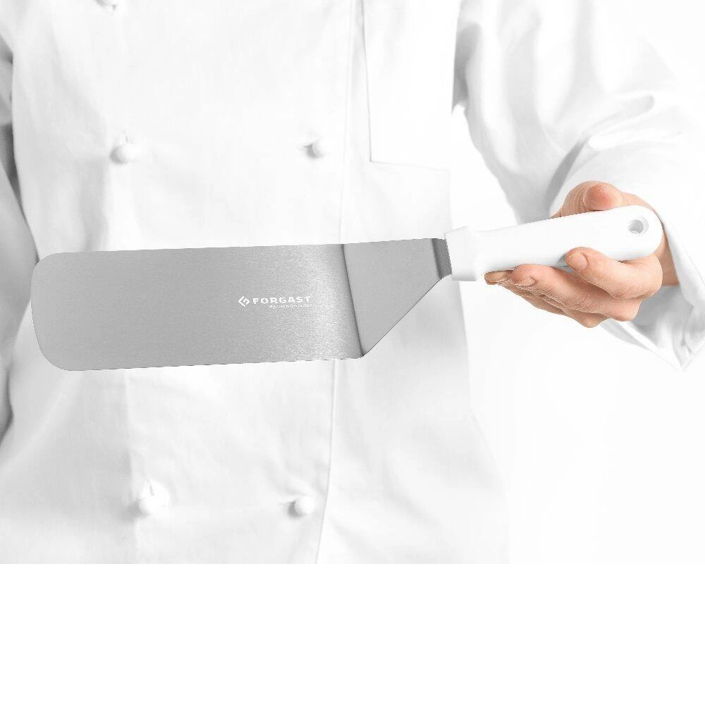 Široká uhlová špachtľa na vyprážanie, nehrdzavejúca oceľ, 7,5x18,5 cm | FORGAST FG11220