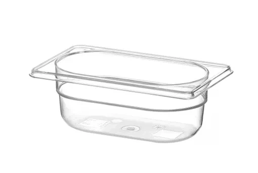 Nádoba COOL transparentná, GN 1/9, 6.5 cm zo SAN | HENDI 882382