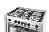 Plynový gastronomický sporák s 5 horákmi s rúrou, 16,7 kW, elektrická rúra | HENDI 225707