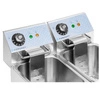 Elektrická fritéza 2-komorová 2x4 l, 2x2 kW, 230 V | FORGAST FG09024