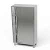 Nerezová priechodná skrinka 90x70x200 cm | FORGAST