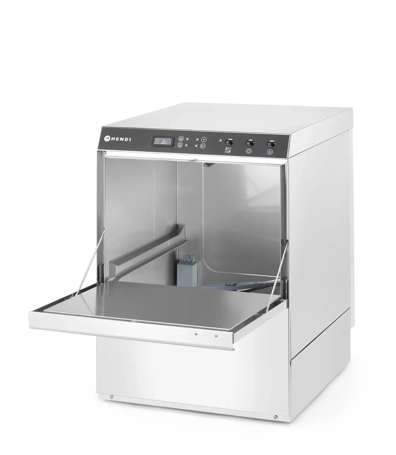 Gastronomická umývačka riadu Doppio s dávkovačom detergentu a odtokovým čerpadlom, 230/400 V | HENDI 237366