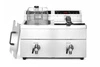 Indukčný fritéza s 2 komorami Kitchen Line, 2x8 l, 2x3,5 kW, 230 V | HENDI 215029