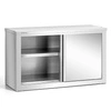 Nerezová nástenná skrinka 100x40x60 cm | FORGAST FG15004