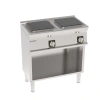 Gastronomický elektrický sporák PCM8FE9 Mosaico 90, na otvorenej podstave 2 štvorcové platne 30x30 cm | TECNOINOX 316150