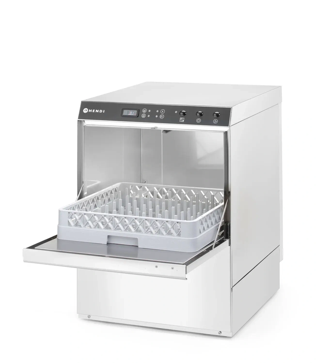 Gastronomická umývačka riadu Doppio s dávkovačom detergentu a odtokovým čerpadlom, 230/400 V | HENDI 237366