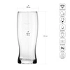 Poháre na pivo XNO BEER TUMBLER 650 ICE, 650 ml, sada 6 kusov | KROSNO GLASS F684756050081Z40