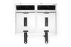 Indukčný fritéza s 2 komorami Kitchen Line, 2x8 l, 2x3,5 kW, 230 V | HENDI 215029