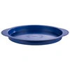 Okrúhly podnos s chladiacou vložkou a pokrievkou, modrý 35x15 cm | APS 9093