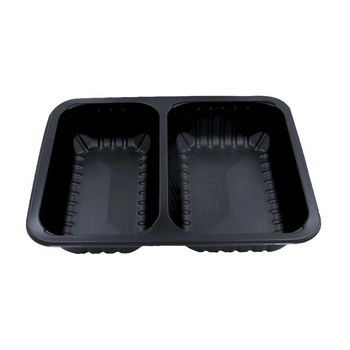 Obedové nádoby na jedlo so sebou 2-komorové 22,7x17,8x4 cm - 320 ks | GUILLIN MAPCOR2C22740DC