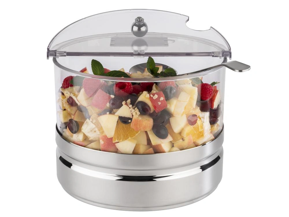 Chladiaca miska s oceľovým podstavcom Maxi TOP FRESH s vložkou a pokrievkou, 22x18 cm | APS 11849_APS