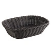 Košík na pečivo z polypropylénu, obdĺžnikový, čierny, 26.5x19x7 cm | APS-50702