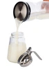 Sklenený džbán s vekom na tlačidlo, 300 ml | APS 765