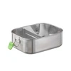 Nádoba na obed LUNCHBUDDY, nehrdzavejúca oceľ, 18.5x13.5x6.5 cm, 800 ml | APS 66900