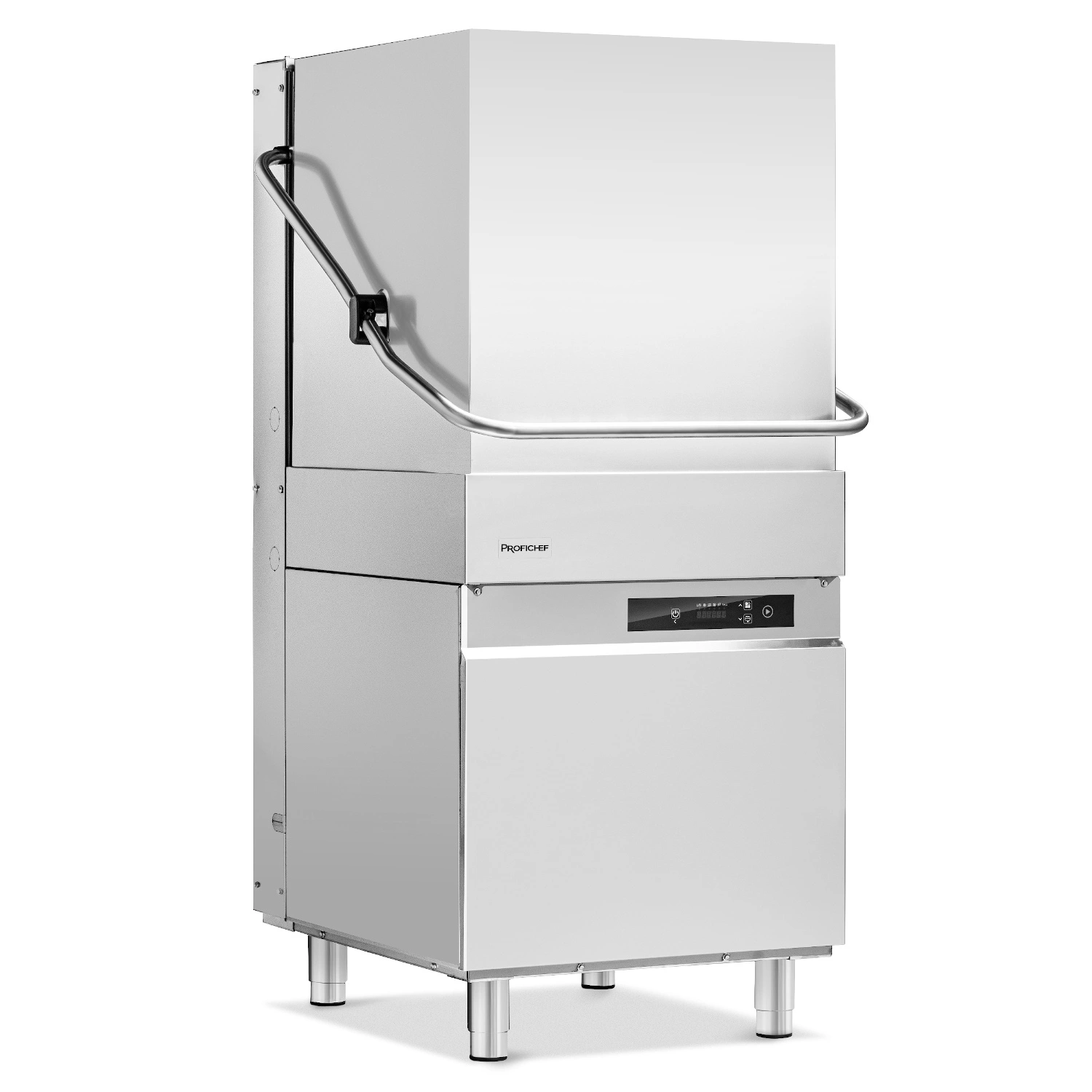 Gastronomická kapotová umývačka riadu s elektronickým ovládaním, dávkovačom umývacieho prostriedku, 9,55 kW, 400 V | PROFICHEF PCZ-04100