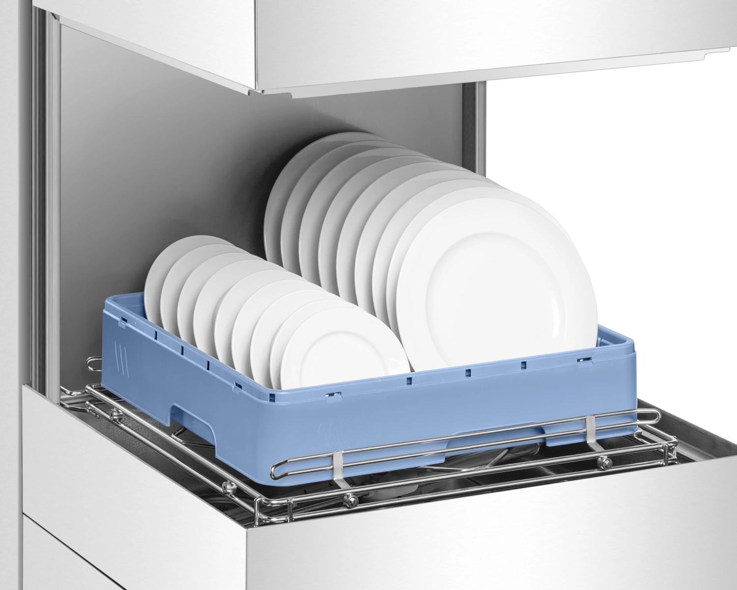 Gastronomická kaptúrová umývačka riadu s odtokovým čerpadlom, elektronické ovládanie, dávkovač umývacieho prostriedku, 9,55 kW, 400 V | PROFICHEF PCZ-04103