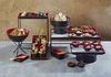 Miska ASIA PLUS, melamín, čierno-červená, 24x9,5 cm, 2,2 l | APS 15421