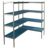 Rohový regál s 5 policami, hĺbka 60 cm 2PD-65+10P-96+10UM | ALUSHELF 60383