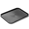 Tácka na fast food, čierna, polypropylén, 40x30 cm, obdĺžniková | FORGAST FG12523