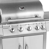 Záhradný plynový gril so skrinkou a bočným horákom, počet horákov 4+1, 17,4 kW | FORGAST FG09108