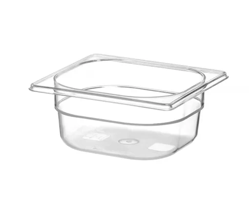 Nádoba COOL transparentná, GN 1/6, 6,5 cm zo SAN | HENDI 882306