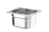GN 1/6 hlboká nádoba 10 cm z nehrdzavejúcej ocele BUDGET LINE | HENDI 800638