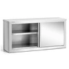 Nerezová nástenná skrinka 120x40x60 cm | FORGAST FG15005
