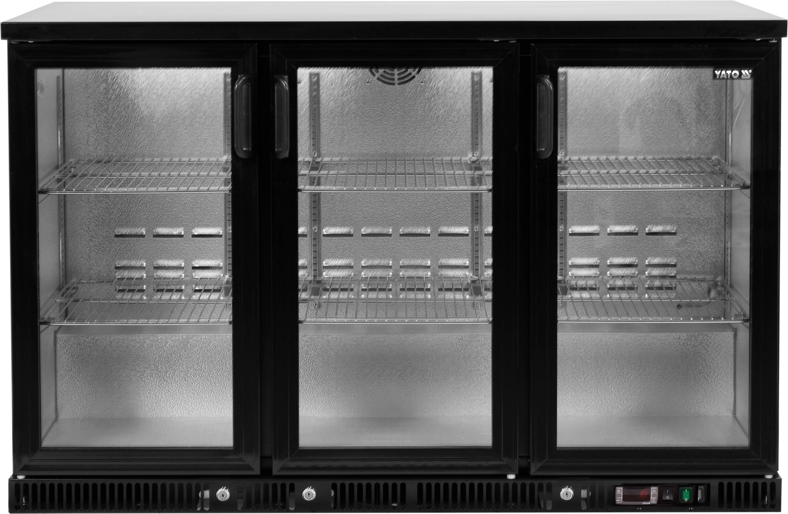 Chłodziarka do butelek, 341 l, aluminium, dynamiczne chłodzenie, 2-8°C, zamek | YATO YG-05360